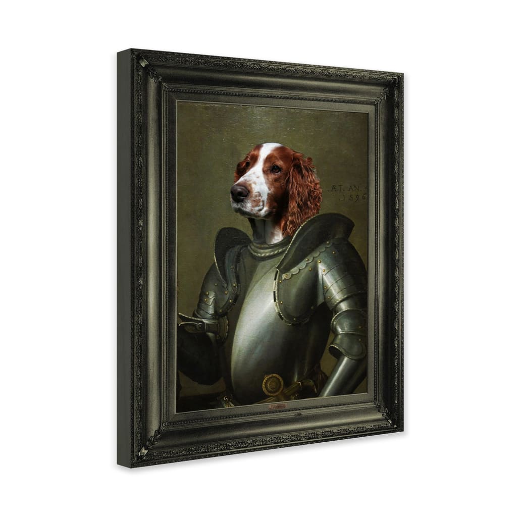 Crusader - Personal Custom Vintage Pet Portrait - Wrapped