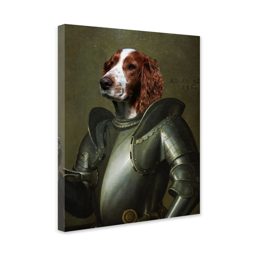 Crusader - Personal Custom Vintage Pet Portrait - Wrapped 