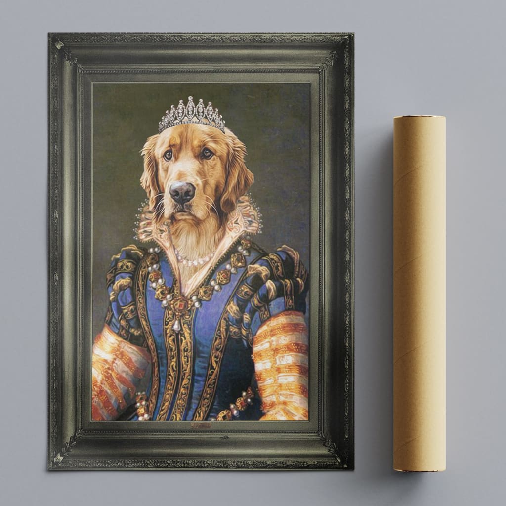 Duchess - Personal Custom Vintage Pet Portrait - Rolled