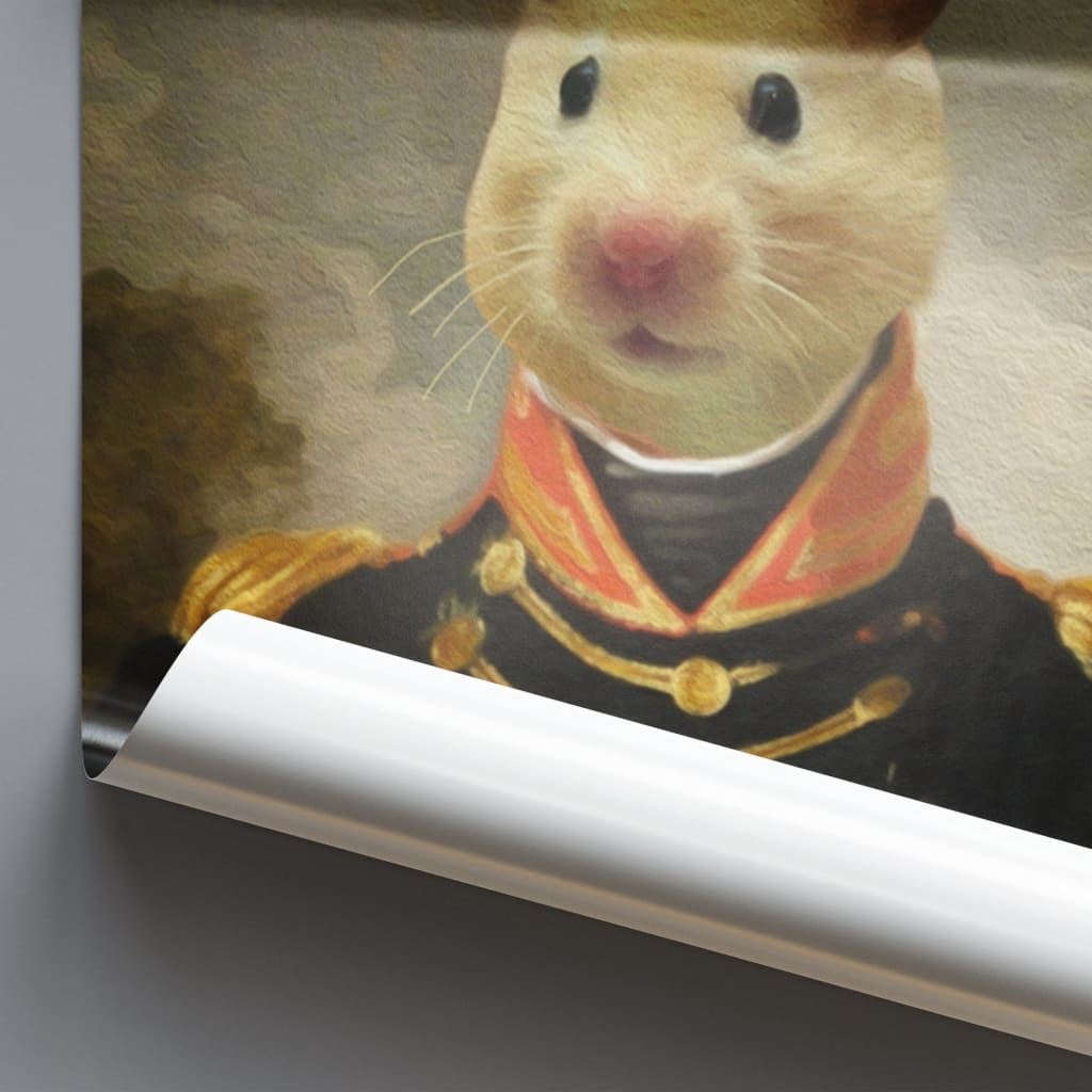 Duke - Personal Custom Vintage Pet Portrait - Photo / Poster