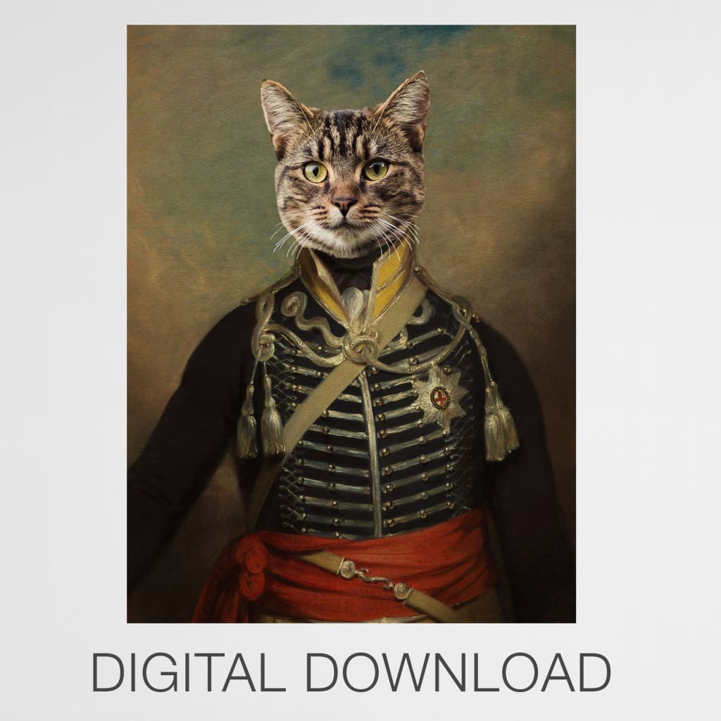 Earl - Personal Custom Vintage Pet Portrait