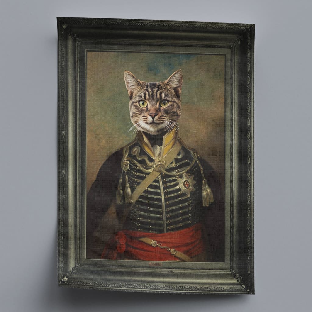 Earl - Personal Custom Vintage Pet Portrait - Rolled Canvas