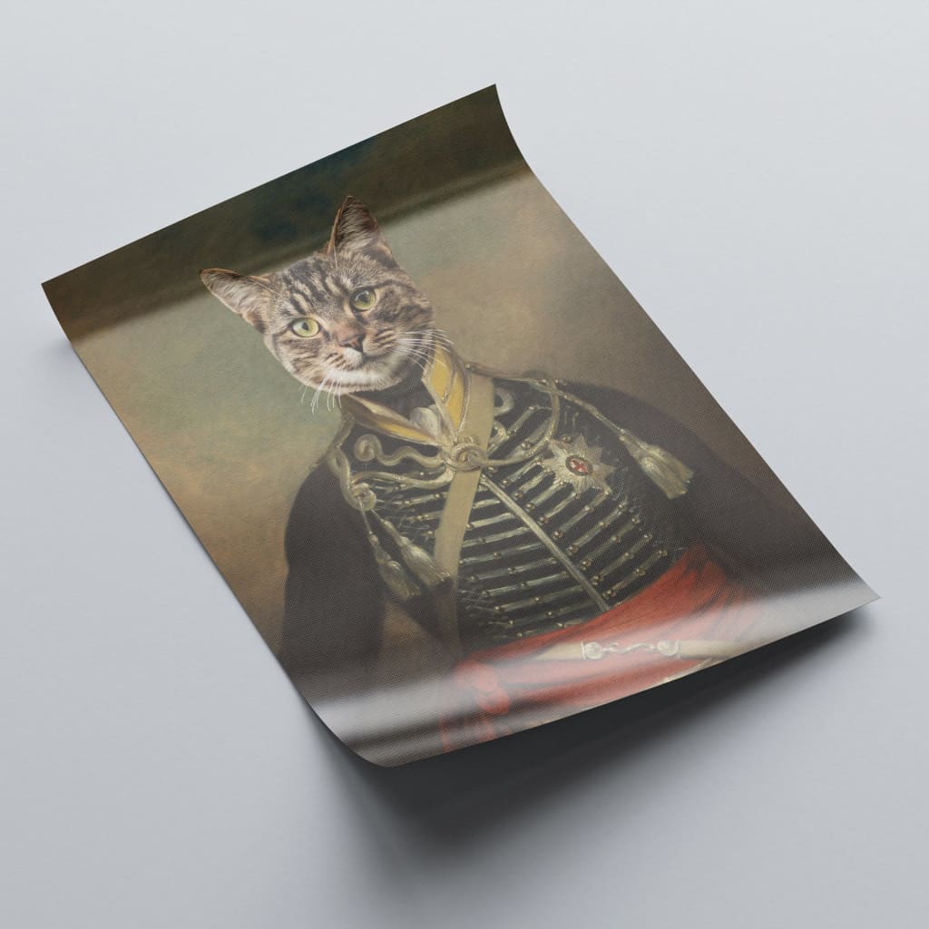 Earl - Personal Custom Vintage Pet Portrait - Rolled Canvas