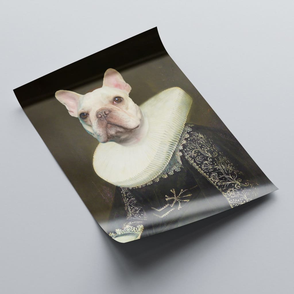 Elizabeth - Personal Custom Vintage Pet Portrait - Rolled