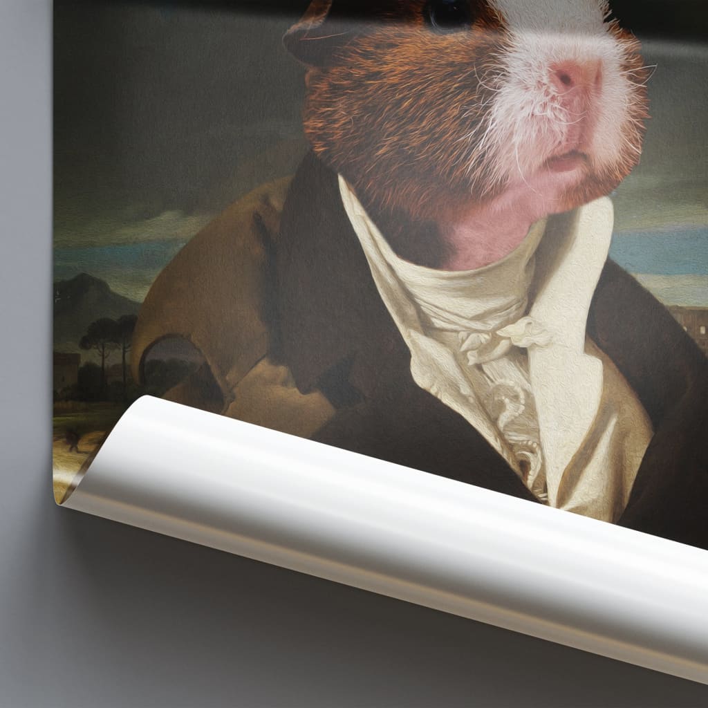 Esquire - Personal Custom Vintage Pet Portrait - Photo /