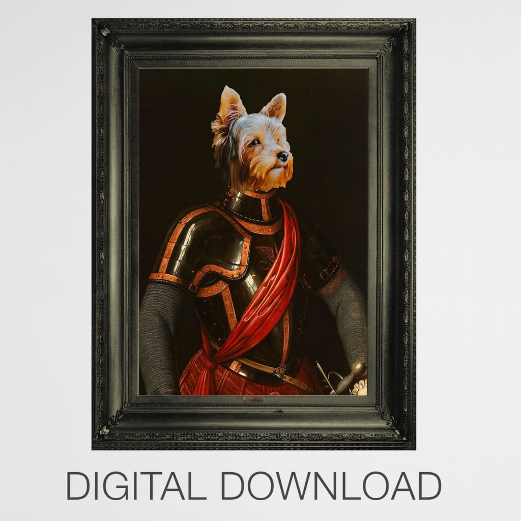 Galahad - Personal Custom Vintage Pet Portrait