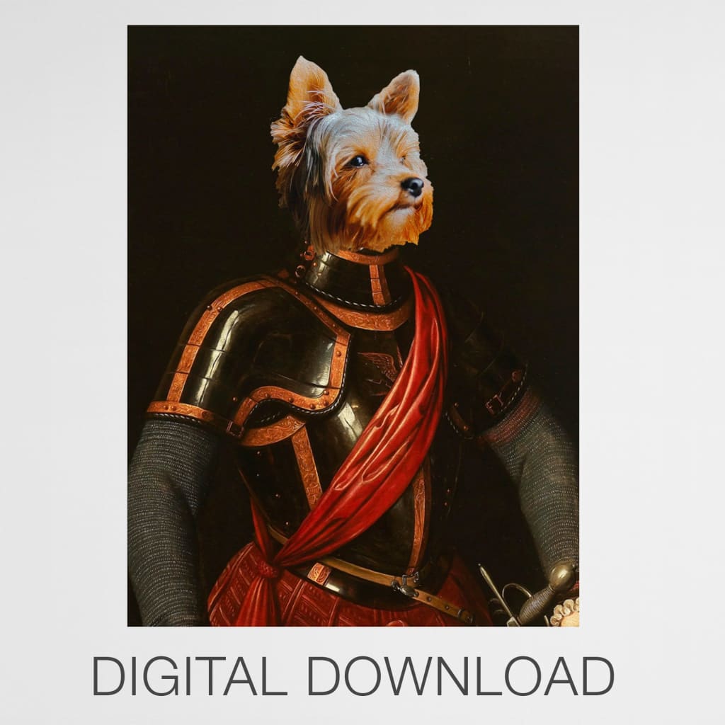 Galahad - Personal Custom Vintage Pet Portrait