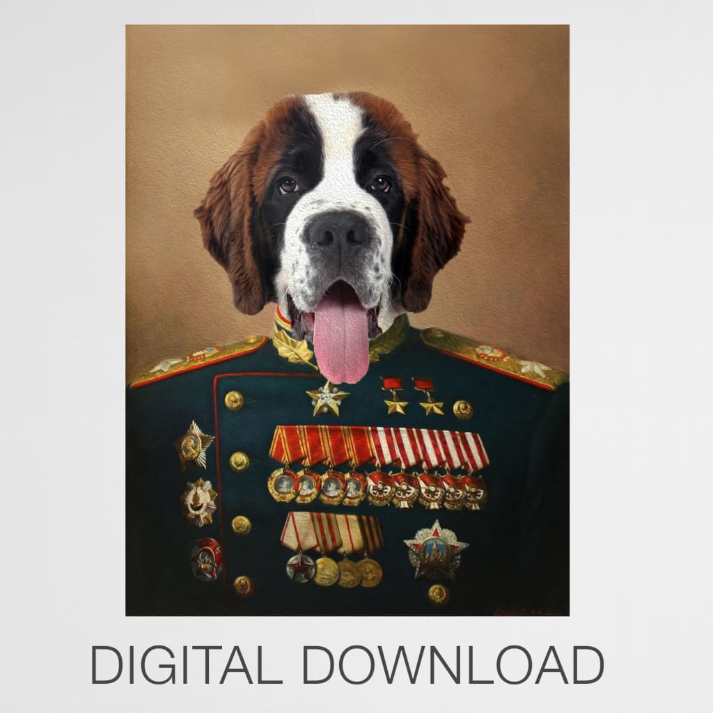 General - Personal Custom Vintage Pet Portrait