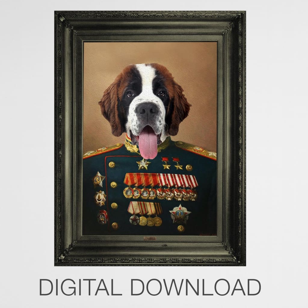 General - Personal Custom Vintage Pet Portrait
