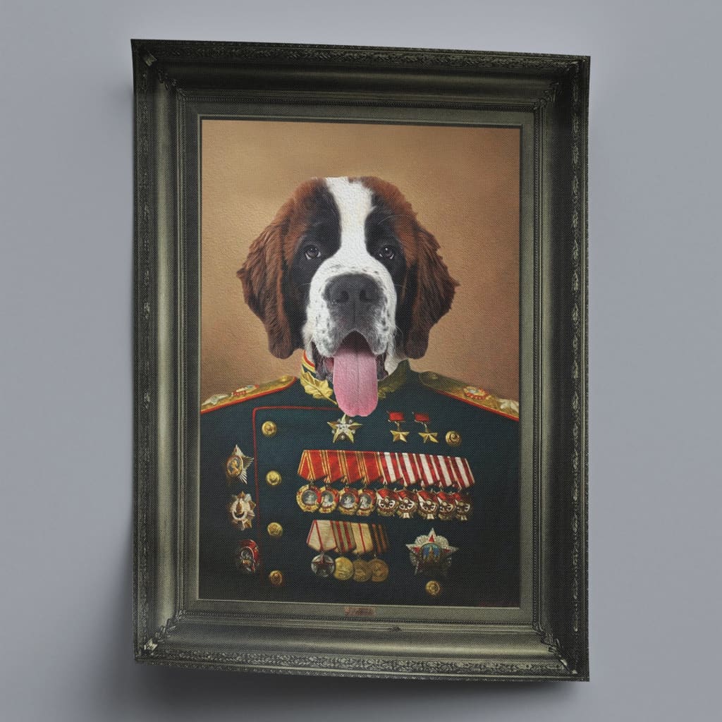General - Personal Custom Vintage Pet Portrait - Rolled