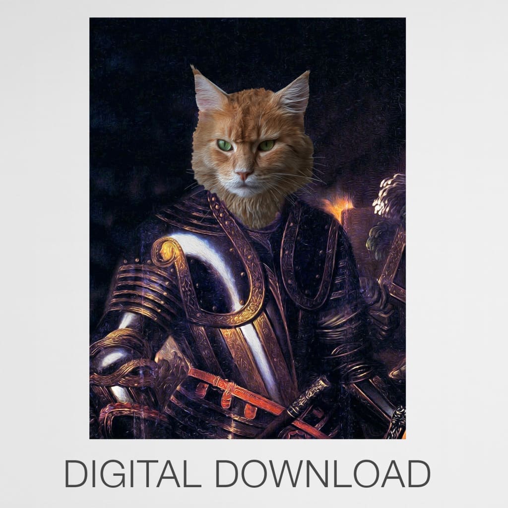 Knight - Personal Custom Vintage Pet Portrait