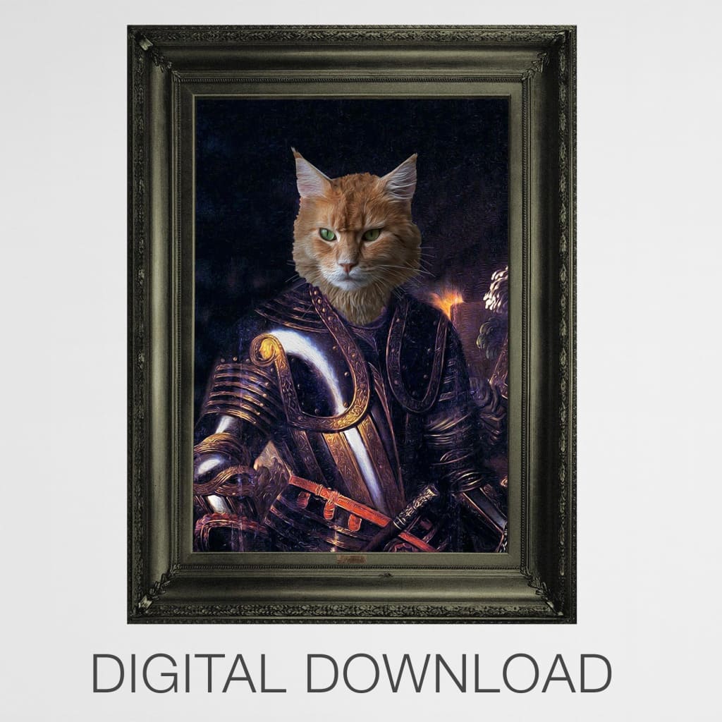 Knight - Personal Custom Vintage Pet Portrait