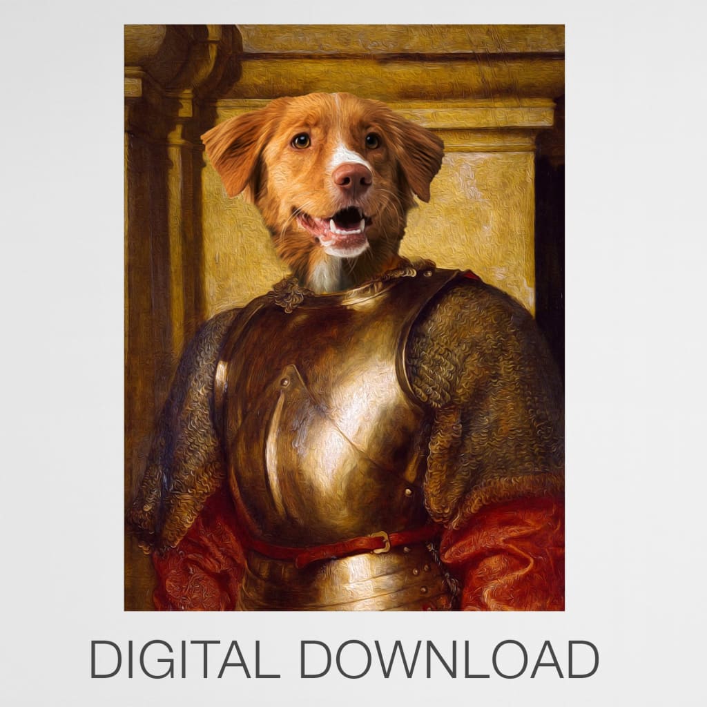 Lancelot - Personal Custom Vintage Pet Portrait