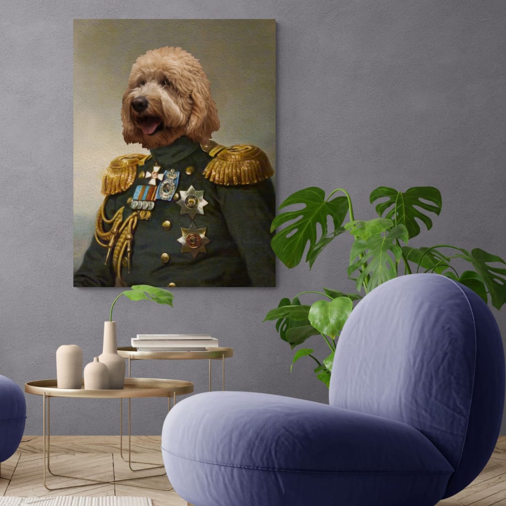 Lieutenant - Personal Custom Vintage Pet Portrait