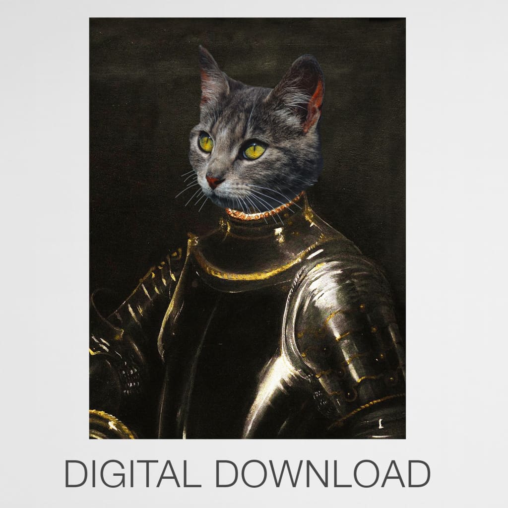 Lionheart - Personal Custom Vintage Pet Portrait