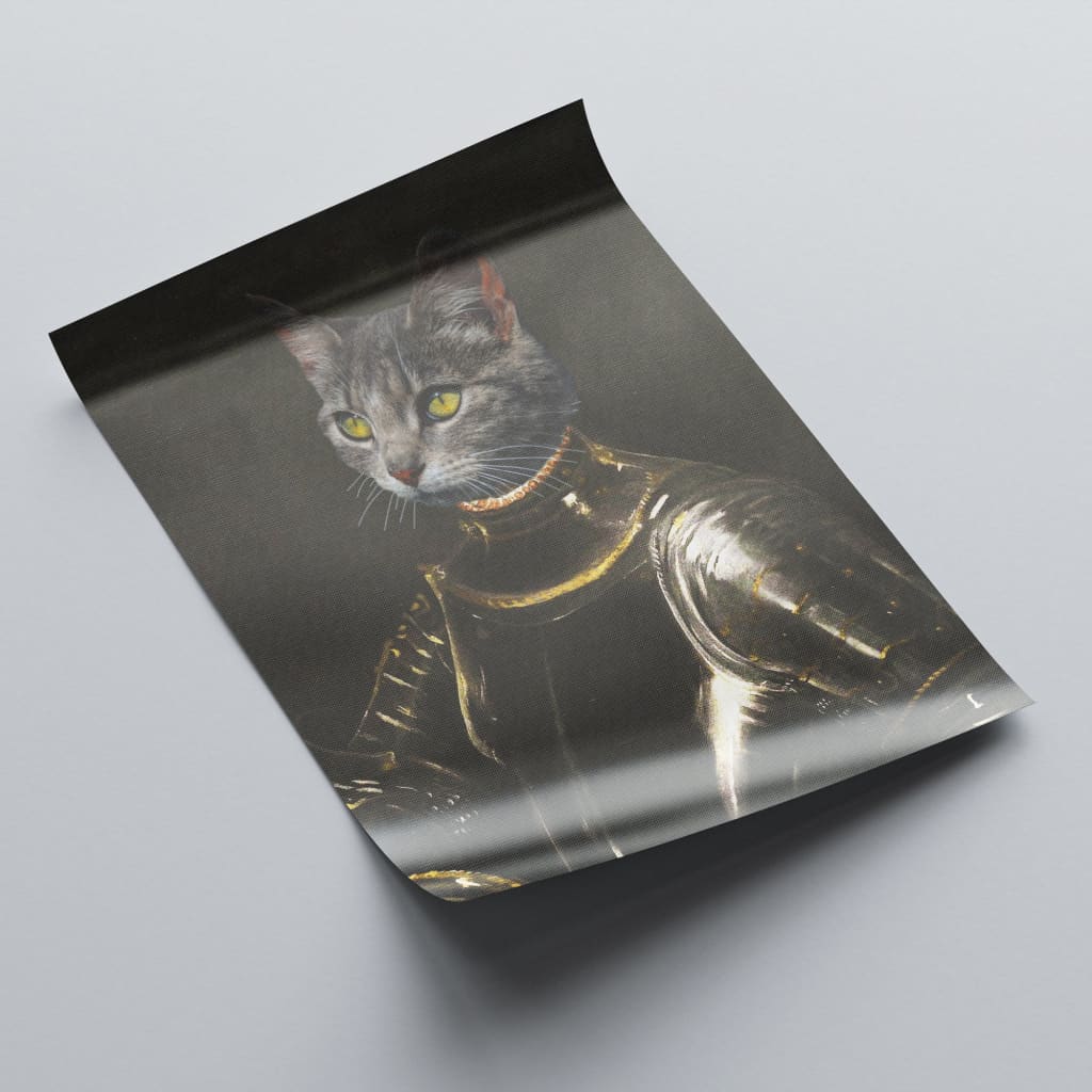 Lionheart - Personal Custom Vintage Pet Portrait - Rolled