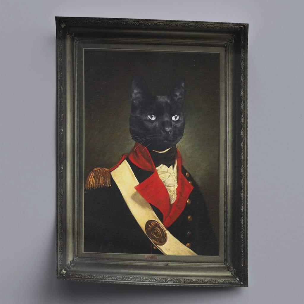 Lord - Personal Custom Vintage Pet Portrait - Rolled Canvas