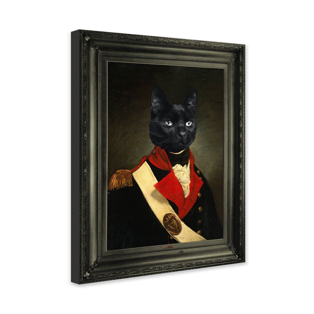 Lord - Personal Custom Vintage Pet Portrait - Wrapped Framed