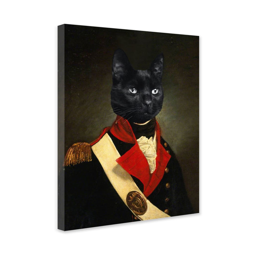 Lord - Personal Custom Vintage Pet Portrait - Wrapped Framed