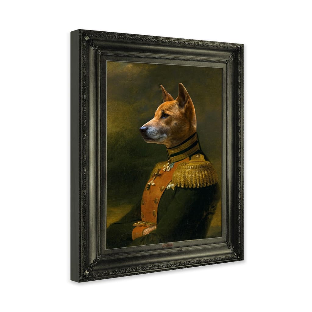 Major - Personal Custom Vintage Pet Portrait - Wrapped