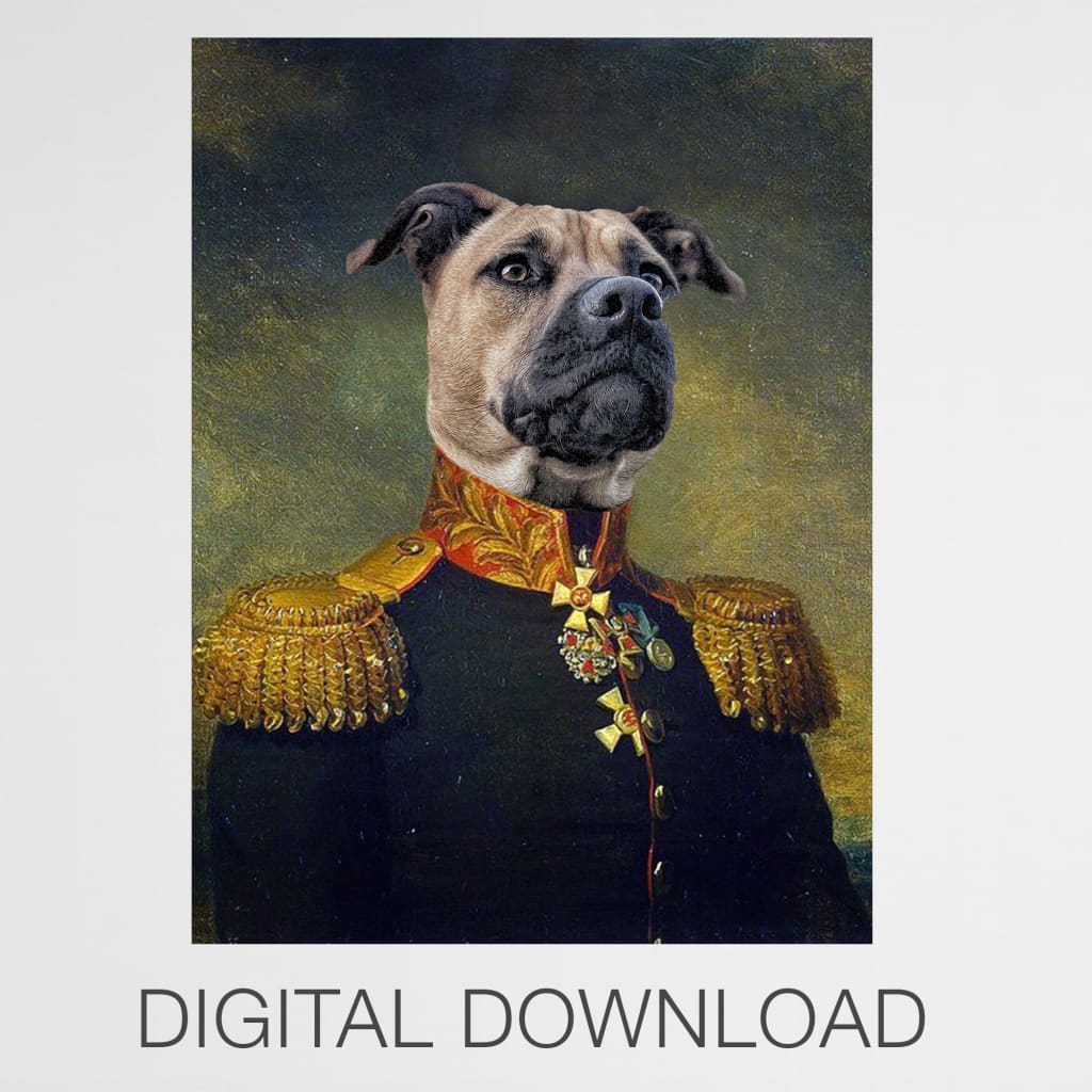 Master - Personal Custom Vintage Pet Portrait