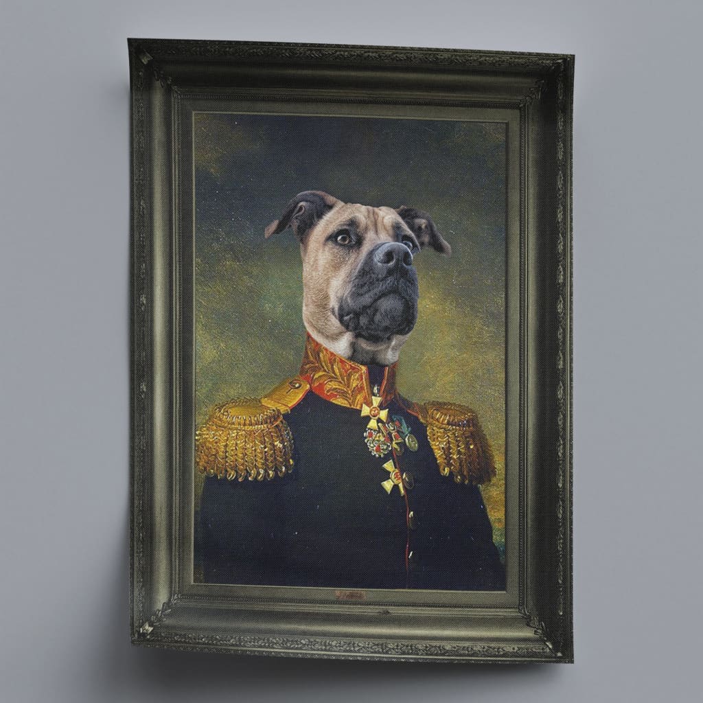 Master - Personal Custom Vintage Pet Portrait - Rolled