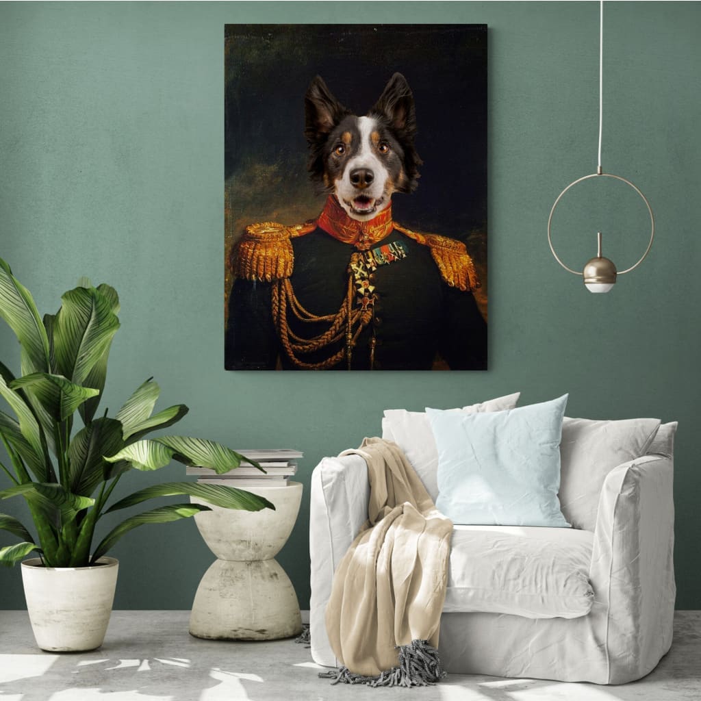 Officer - Personal Custom Vintage Pet Portrait