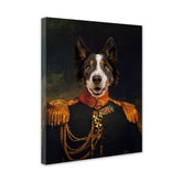 Officer - Personal Custom Vintage Pet Portrait - Wrapped
