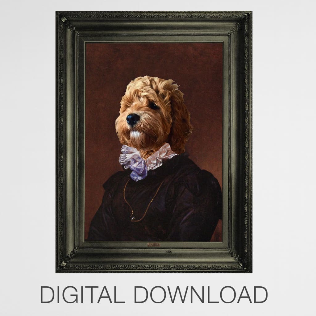 Poet - Personal Custom Vintage Pet Portrait