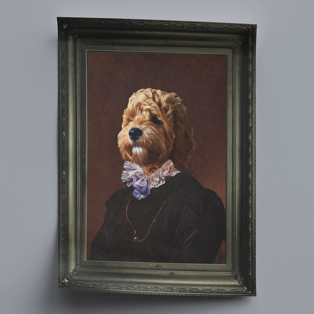 Poet - Personal Custom Vintage Pet Portrait - Rolled Canvas