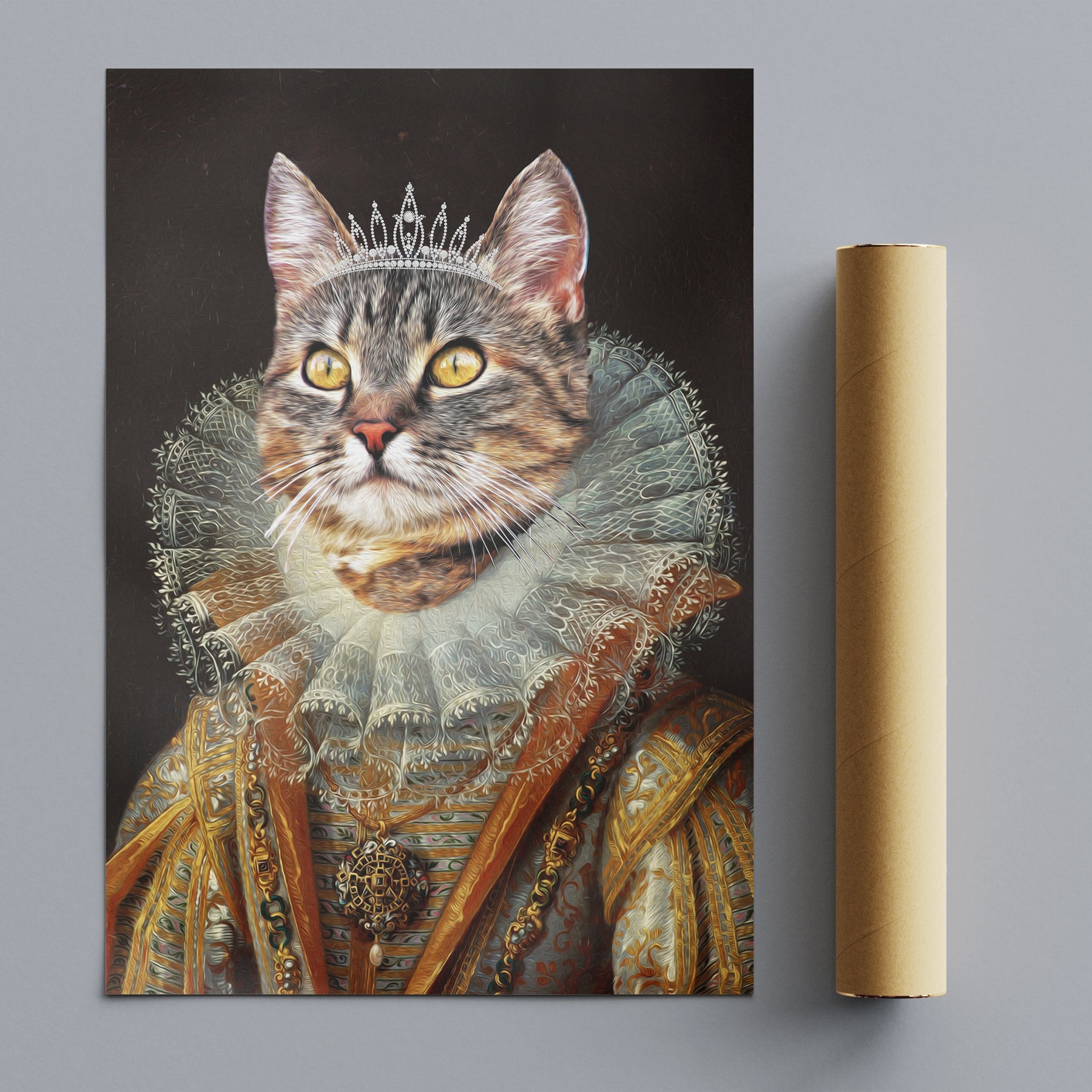 Queen - Personal Custom Vintage Pet Portrait