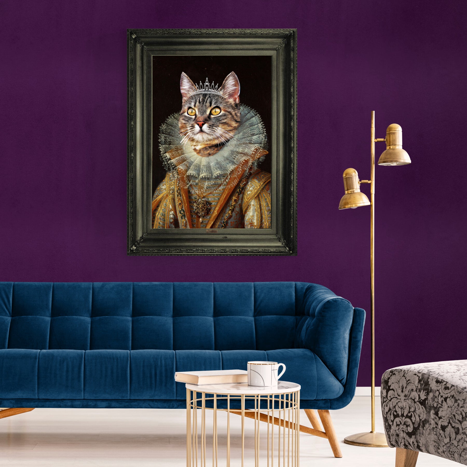 Queen - Personal Custom Vintage Pet Portrait