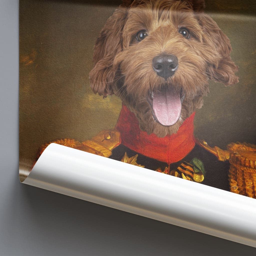 Sergeant - Personal Custom Vintage Pet Portrait - Photo /