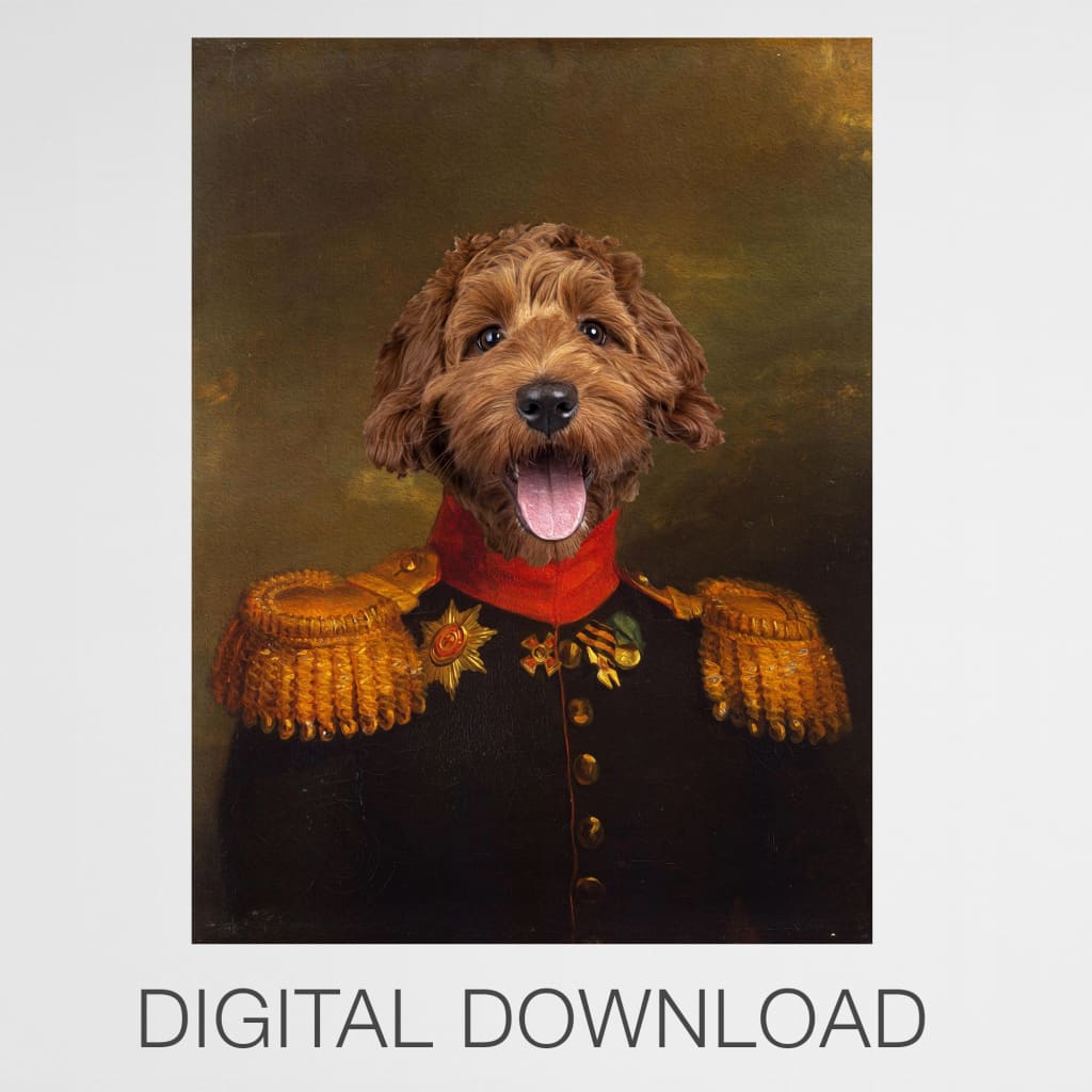 Sergeant - Personal Custom Vintage Pet Portrait