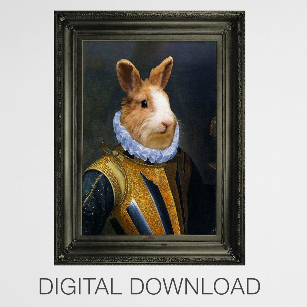 Swiss Guard - Personal Custom Vintage Pet Portrait