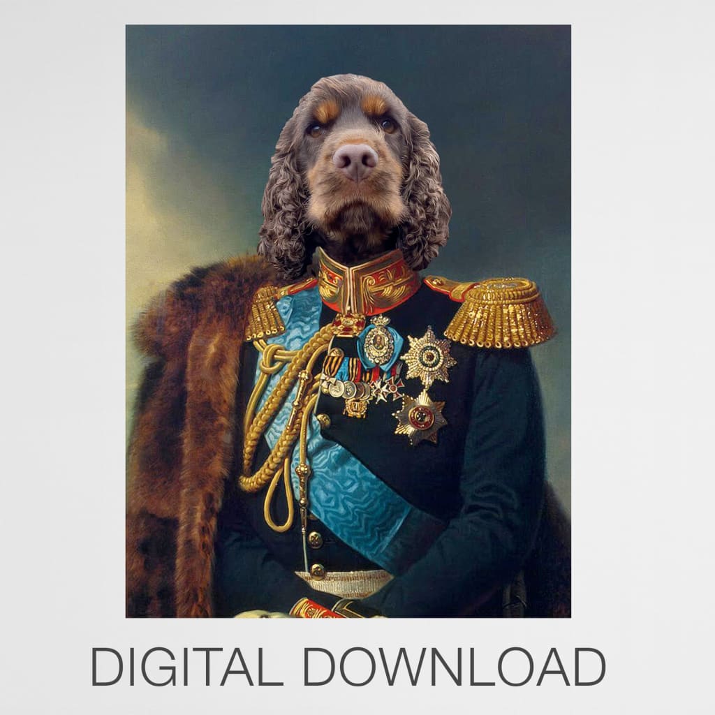 Tzar - Personal Custom Vintage Pet Portrait