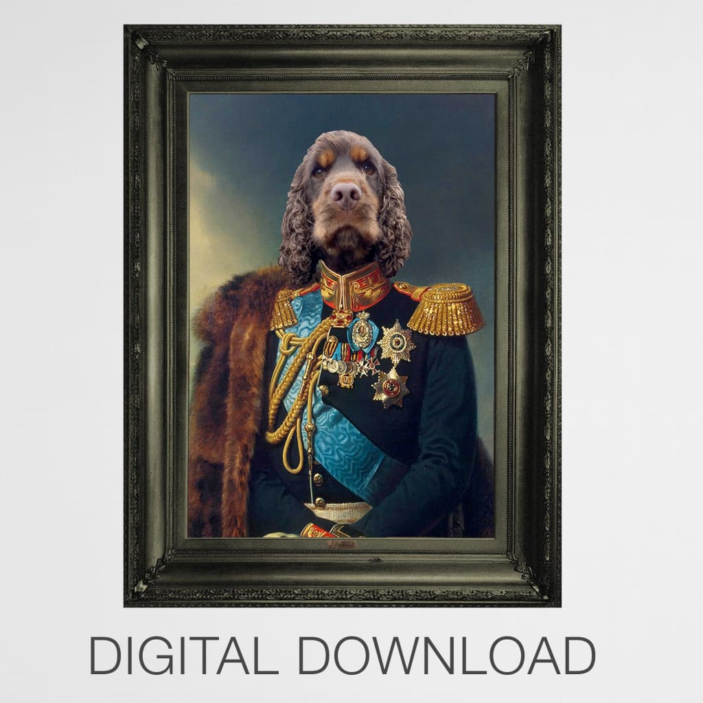 Tzar - Personal Custom Vintage Pet Portrait