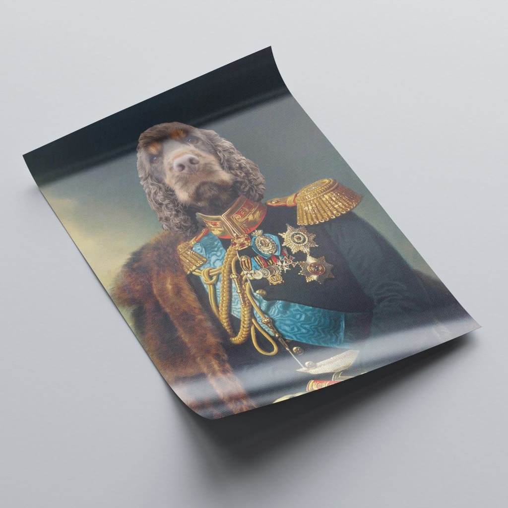 Tzar - Personal Custom Vintage Pet Portrait - Rolled Canvas