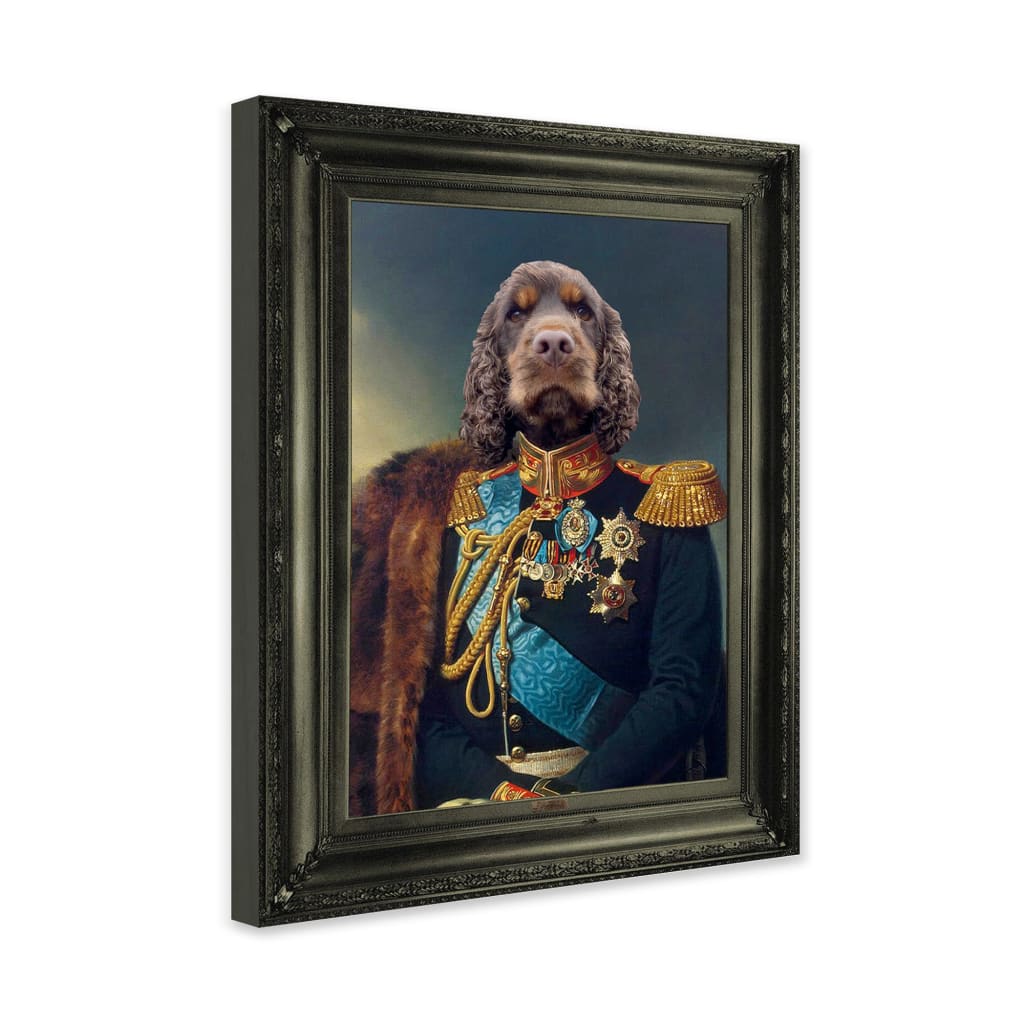 Tzar - Personal Custom Vintage Pet Portrait - Wrapped Framed