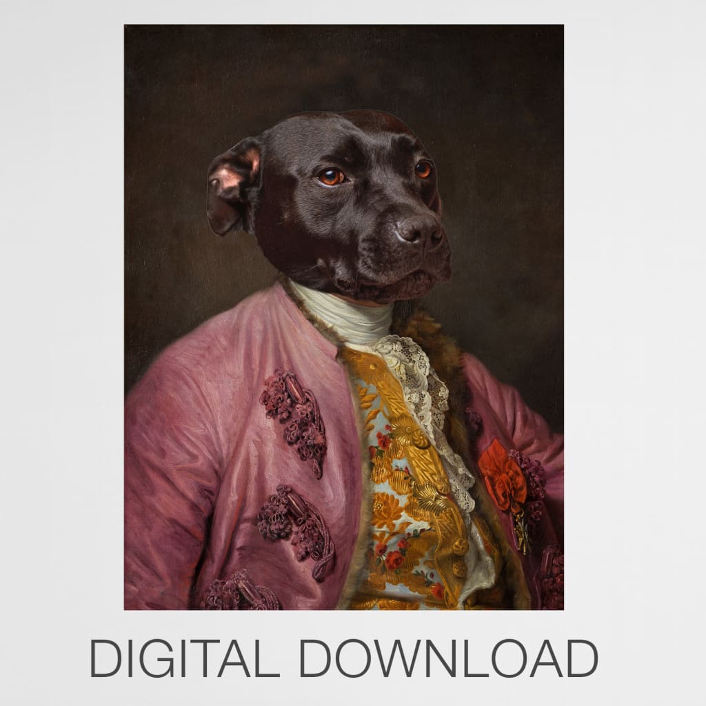 Viscount - Personal Custom Vintage Pet Portrait
