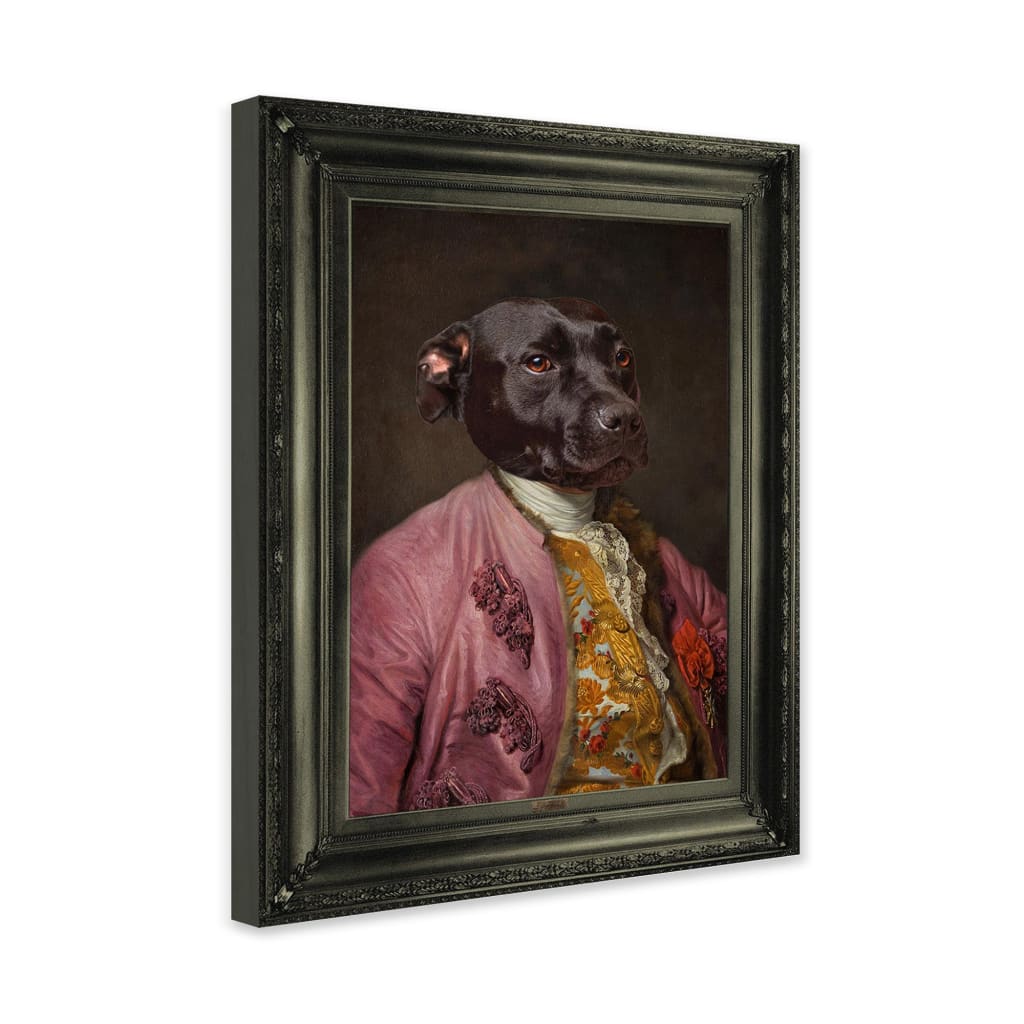 Viscount - Personal Custom Vintage Pet Portrait - Wrapped