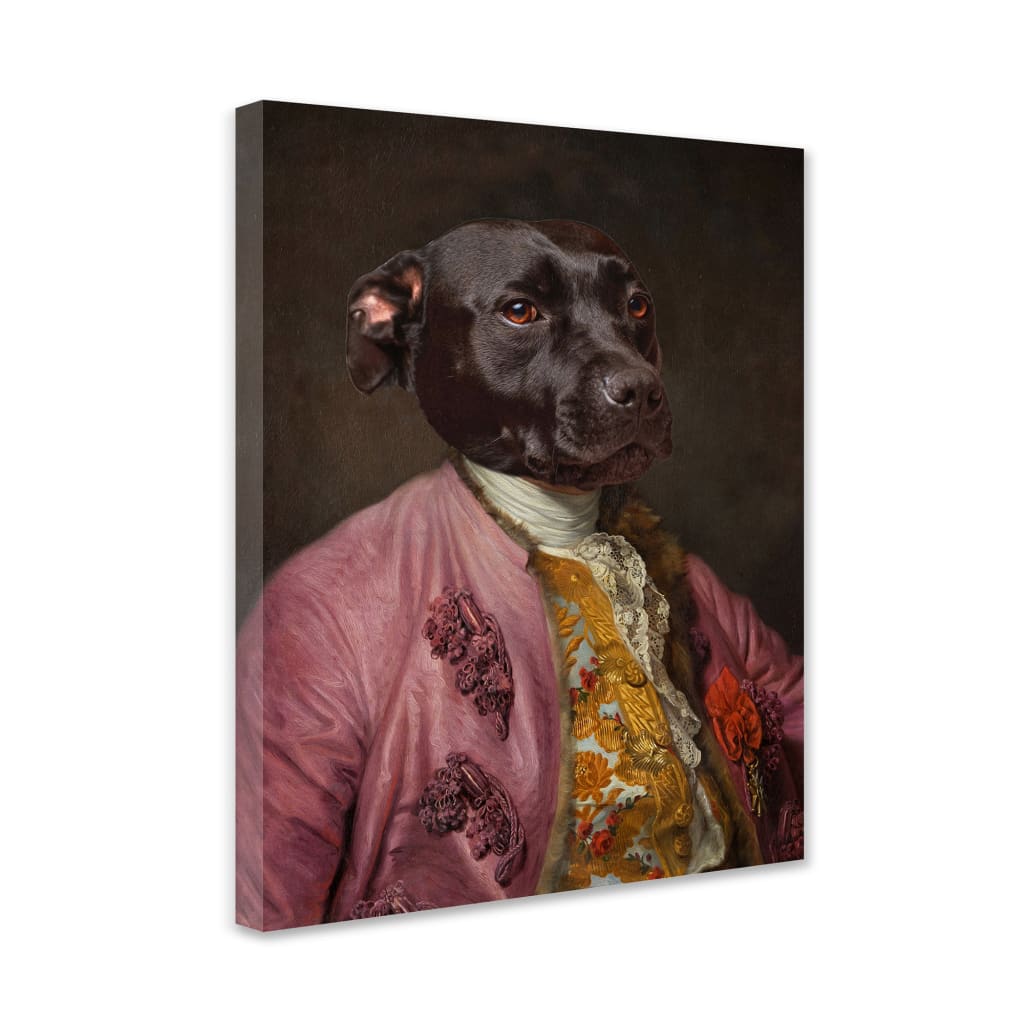 Viscount - Personal Custom Vintage Pet Portrait - Wrapped 