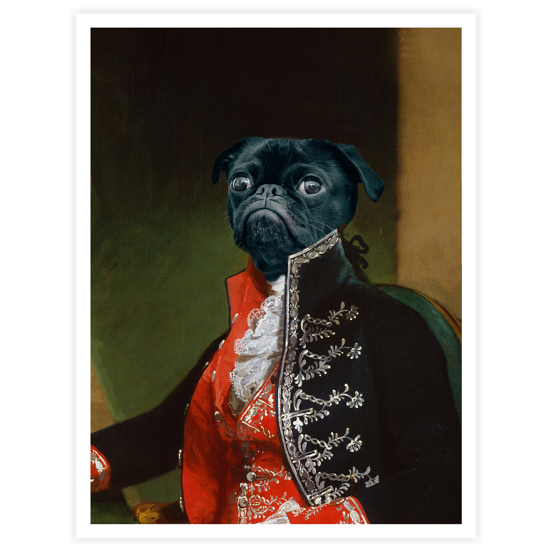 Bombadier - Personal Custom Vintage Pet Portrait