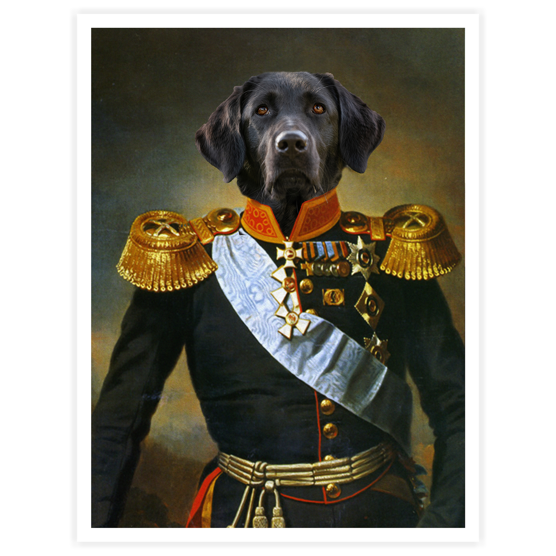 Captain - Personal Custom Vintage Pet Portrait