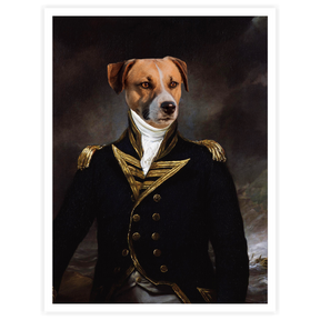 Commander - Personal Custom Vintage Pet Portrait