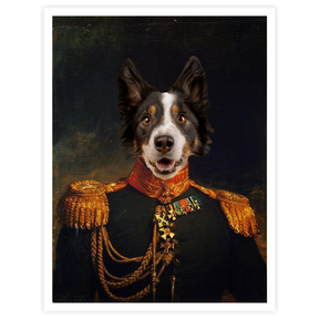 Officer - Personal Custom Vintage Pet Portrait