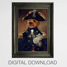 Admiral - Personal Custom Vintage Pet Portrait