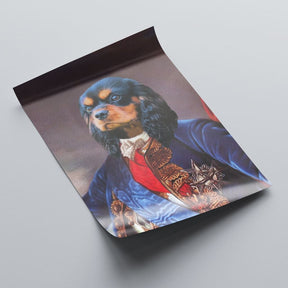 Aristocrat - Personal Custom Vintage Pet Portrait - Rolled 