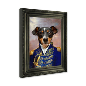 Baron - Personal Custom Vintage Pet Portrait - Wrapped 