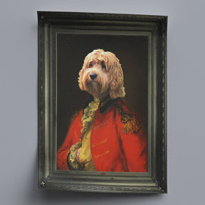 Brigadier - Personal Custom Vintage Pet Portrait - Rolled 